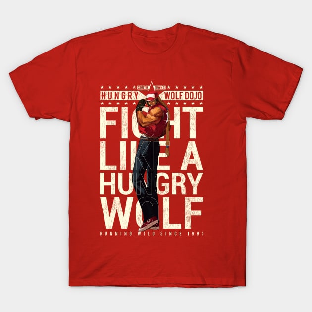 Hungry Wolf Dojo Gym T-Shirt by RevLevel